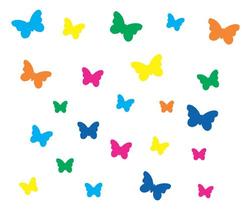 Adesivo De Parede Infantil 42 Borboletas 6 Tons Vivos Quarto - Royal Print Adesivo De Parede Infantil 42 Borboletas 6 Tons Vivos Quarto - Royal Print