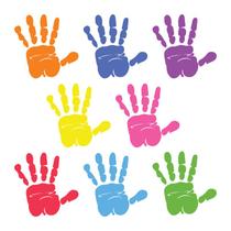 Adesivo De Parede Infantil 60 Mão Colorida Quarto Criança - 091ir