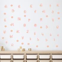 Adesivo de Parede Infantil Alfabeto Ursinhos Quarto Menina Decoração Bebê 420adn Adesivo de Parede Infantil Alfabeto Ursinhos Quarto Menina Decoração Bebê 420adn