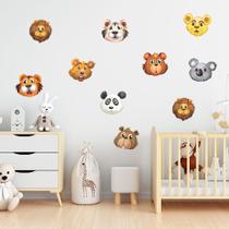 Adesivo de Parede Infantil Animais Selva Quarto Criança 499adn Adesivo de Parede Infantil Animais Selva Quarto Criança 499adn