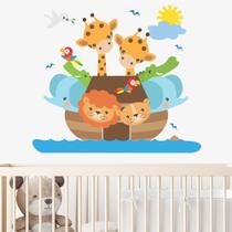Adesivo De Parede Infantil Arca De Noé