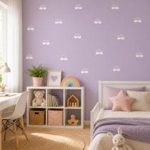 Adesivo de Parede Infantil ArcoÍris Tons de Rosa e Azul 21 adesivos Adesivo de Parede Infantil ArcoÍris Tons de Rosa e Azul 21 adesivos