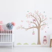 Adesivo de Parede Infantil Árvore Coruja Baby