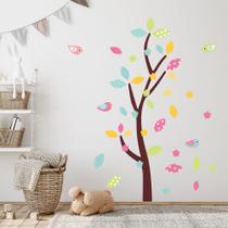 Adesivo de Parede Infantil Arvore Quarto Menina Bebe 637adn Adesivo de Parede Infantil Arvore Quarto Menina Bebe 637adn