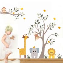 Adesivo de Parede Infantil Árvore Zoológico Adesivo de Parede Infantil Árvore Zoológico