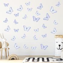 Adesivo de Parede Infantil Borboleta Azul Quarto Menino Menina 941adn