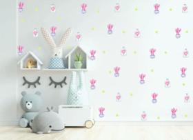 Adesivo de Parede Infantil Cactus Aquarela com Bolinhas Adesivo de Parede Infantil Cactus Aquarela com Bolinhas