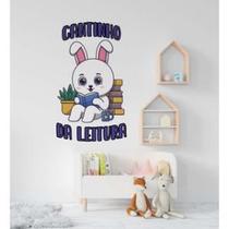 Adesivo de Parede Infantil Cantinho da Leitura - Coelha