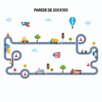 Adesivo de Parede Infantil Carrinhos Coloridos