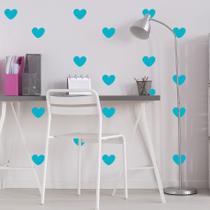 Adesivo de Parede Infantil Coração Azul Turquesa