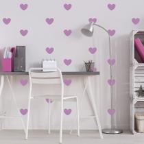 Adesivo de Parede Infantil Coração Lilás