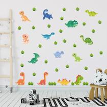 Adesivo de Parede Infantil Dinossauros Dinos Quarto Menina Menino Decoração Bebê 242adn Adesivo de Parede Infantil Dinossauros Dinos Quarto Menina Menino Decoração Bebê 242adn