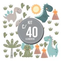 Adesivo De Parede Infantil Dinossauros Quarto Menino Menina