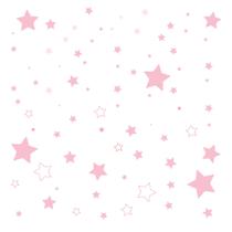 Adesivo de Parede Infantil Estrelas Rosa Menina Bebê Quarto Adesivo de Parede Infantil Estrelas Rosa Menina Bebê Quarto