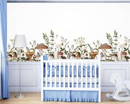 Adesivo de Parede Infantil Faixa de Cogumelos 1,10 Adesivo de Parede Infantil Faixa de Cogumelos 1,10