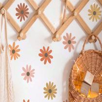 Adesivo de Parede Infantil Flores Margarida Pastel