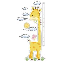 Adesivo de Parede Infantil Girafa Régua do Crescimento Vinilico