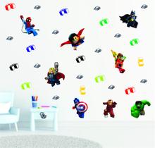 Adesivo De Parede Infantil Lego Super Heróis