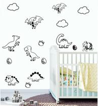 Adesivo de Parede Infantil miniatura de Dinossauros
