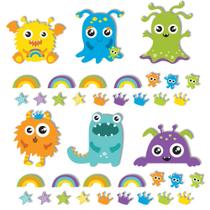 Adesivo de Parede Infantil Monstrinhos