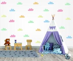 Adesivo de Parede Infantil Nuvens Candy Color