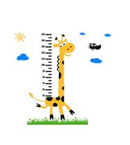 Adesivo De Parede Infantil Régua De Girafa
