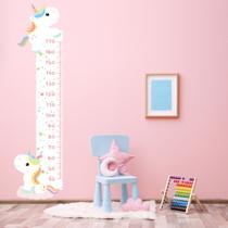 Adesivo de Parede Infantil Régua Unicornio Branco Adesivo de Parede Infantil Régua Unicornio Branco