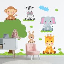 Adesivo de Parede Infantil Safari Quarto Menina Menino 807adn Adesivo de Parede Infantil Safari Quarto Menina Menino 807adn