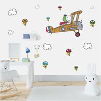 Adesivo de parede Infantil Snoopy Desenho Decoração Quarto