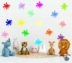 Adesivo De Parede Infantil Splashs Aleatórios Decorar Kids