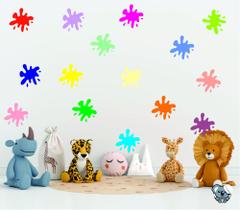 Adesivo De Parede Infantil Splashs Aleatórios Decorar Kids