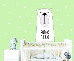 Adesivo de Parede Infantil Urso Polar Sonhe Alto Adesivo de Parede Infantil Urso Polar Sonhe Alto