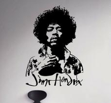 Adesivo de parede Jim Hendrix Portrait para fãs de música Adesivo de parede Jim Hendrix Portrait para fãs de música