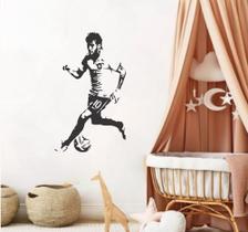 adesivo de parede jogador futebol neymar camisa campeão decoração sala quarto