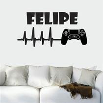 Adesivo De Parede Jogos - Games - Gamer + Nome