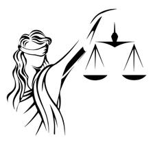 Adesivo De Parede Justiça Balança Escritório De Advocacia