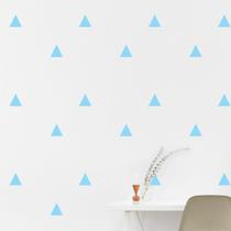 Adesivo De Parede - Kit Com 100 Triângulos 5cmx5cm Azul - Create shop
