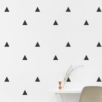 Adesivo De Parede - Kit Com 125 Triângulos 5cmx5cm Preto