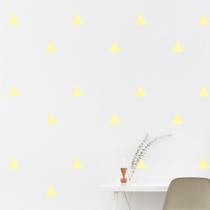 Adesivo De Parede - Kit Com 25 Triângulos 5cmx5cm Amarelo