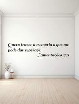 Adesivo De Parede Lamentações 3:21