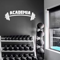 Adesivo de Parede Logo Academia Barra Anilha Fitness Adesivo de Parede Logo Academia Barra Anilha Fitness