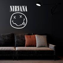Adesivo de Parede Logo Banda Nirvana Decoração Pub Rock Adesivo de Parede Logo Banda Nirvana Decoração Pub Rock