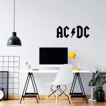 Adesivo de Parede Logo Banda Rock ACDC Decoração Quarto Bar Adesivo de Parede Logo Banda Rock ACDC Decoração Quarto Bar