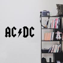 Adesivo de Parede Logo Banda Rock ACDC Decoração Quarto Bar Adesivo de Parede Logo Banda Rock ACDC Decoração Quarto Bar