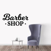 Adesivo de Parede Logo Barbearia Barber Shop Preto Adesivo de Parede Logo Barbearia Barber Shop Preto