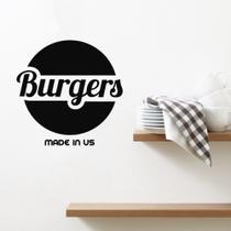 Adesivo de Parede Logo Burgers - Hamburgueria Adesivo de Parede Logo Burgers - Hamburgueria