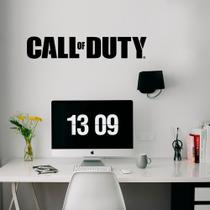 Adesivo de Parede Logo Jogo Call of Duty Série Guerra Decoração Quarto Adolescente