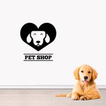 Adesivo de Parede Logo Pet Shop Preto Adesivo de Parede Logo Pet Shop Preto