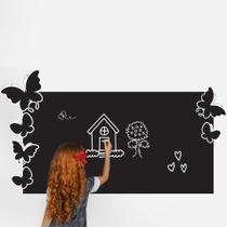 Adesivo de Parede Lousa Borboletas