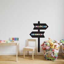 Adesivo de Parede Lousa de Giz Plaquinhas Adesivo de Parede Lousa de Giz Plaquinhas